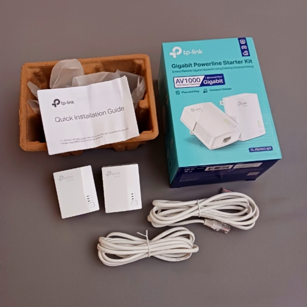 TP Link AV1000 Gigabit Powerline Ethernet Adapter Kit